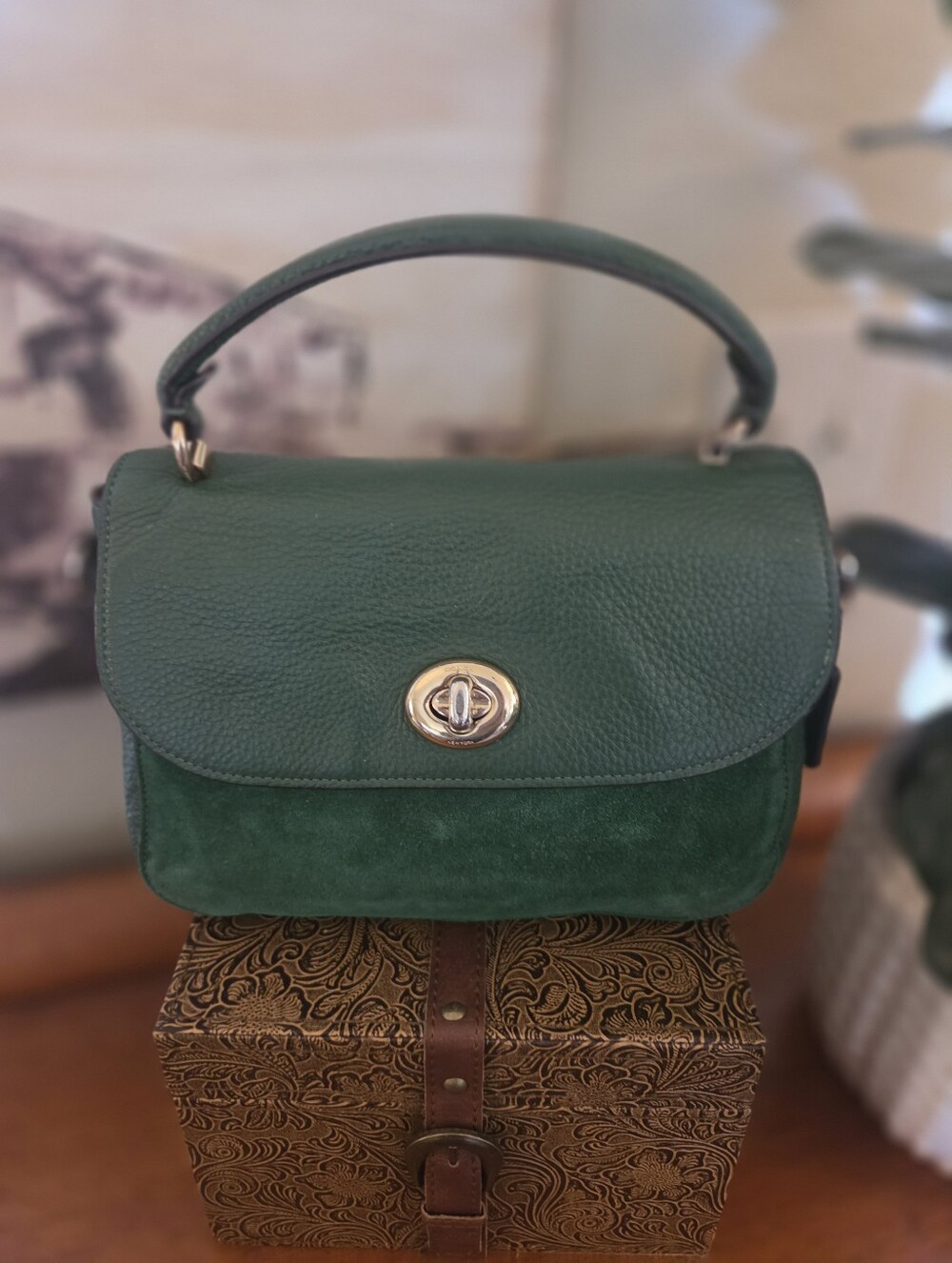 COACH "Marlie" Top Handle Satchel #J2057-C1559 🍁🍂